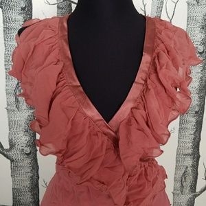 NWT $216 BGN 1920s chiffon flapper style dress